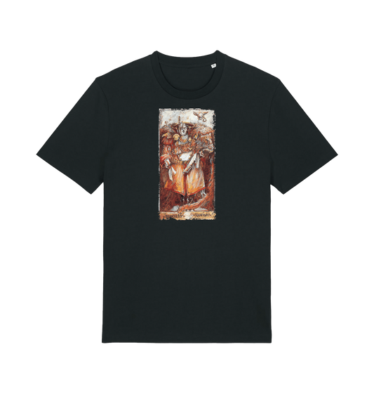 Black Printed T-shirt Front