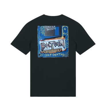 Black Printed T-shirt Back