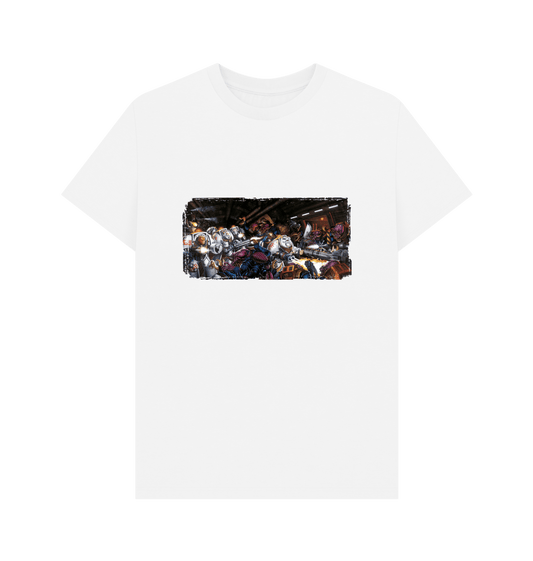 White Premium Deathwing Retro Art T Shirt