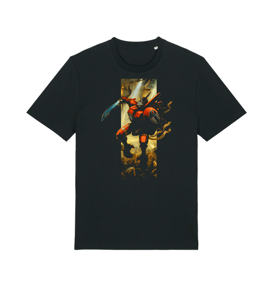 Black Printed T-shirt Front