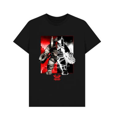 Black Printed T-shirt Front