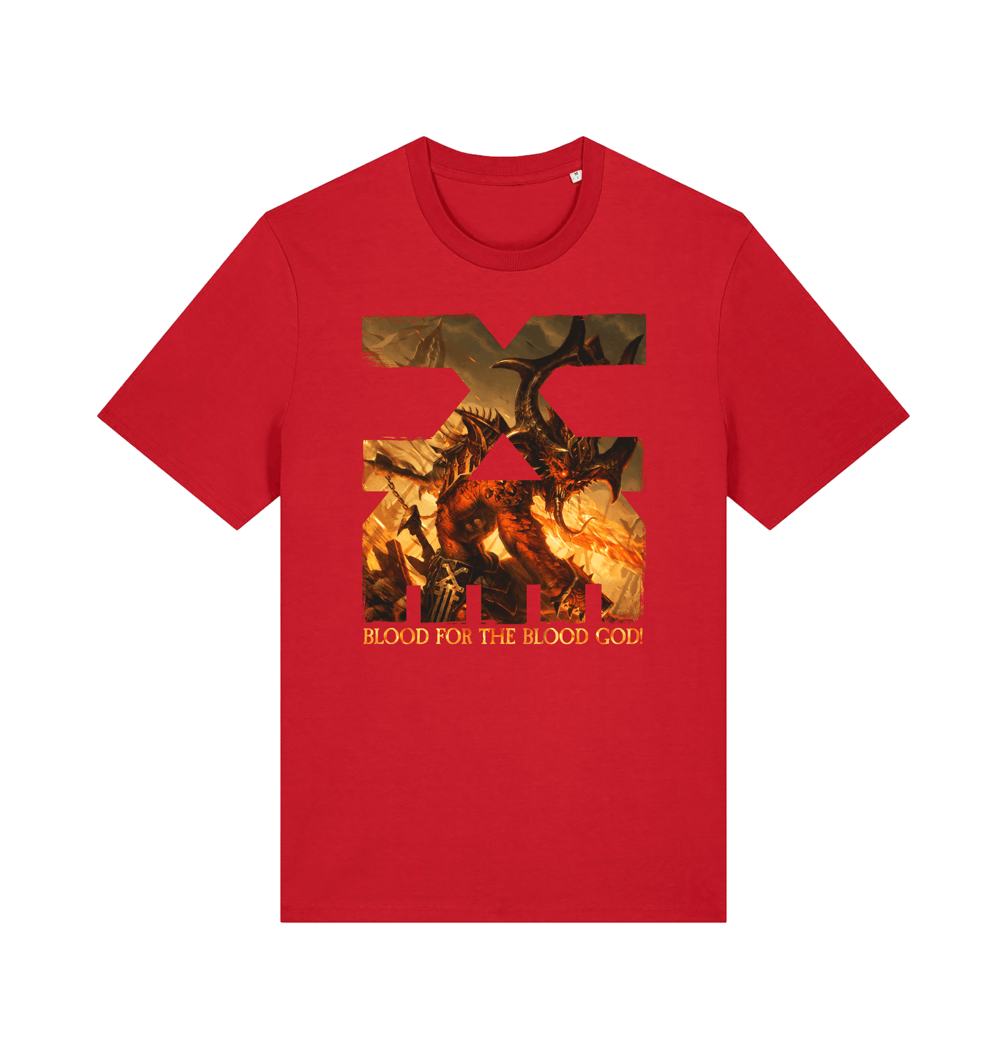 Red Printed T-shirt Front