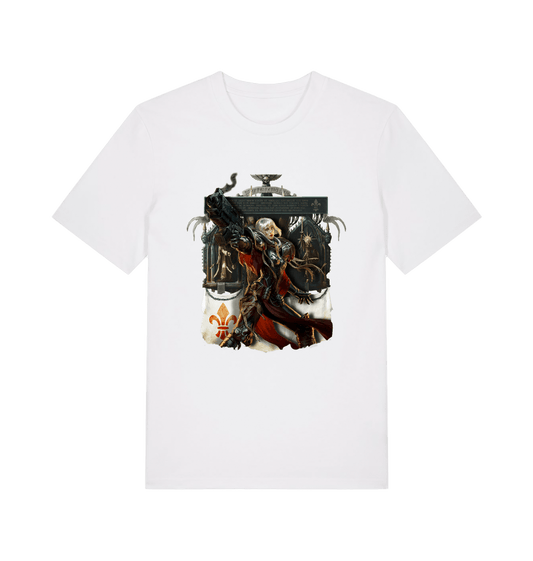White Printed T-shirt Front
