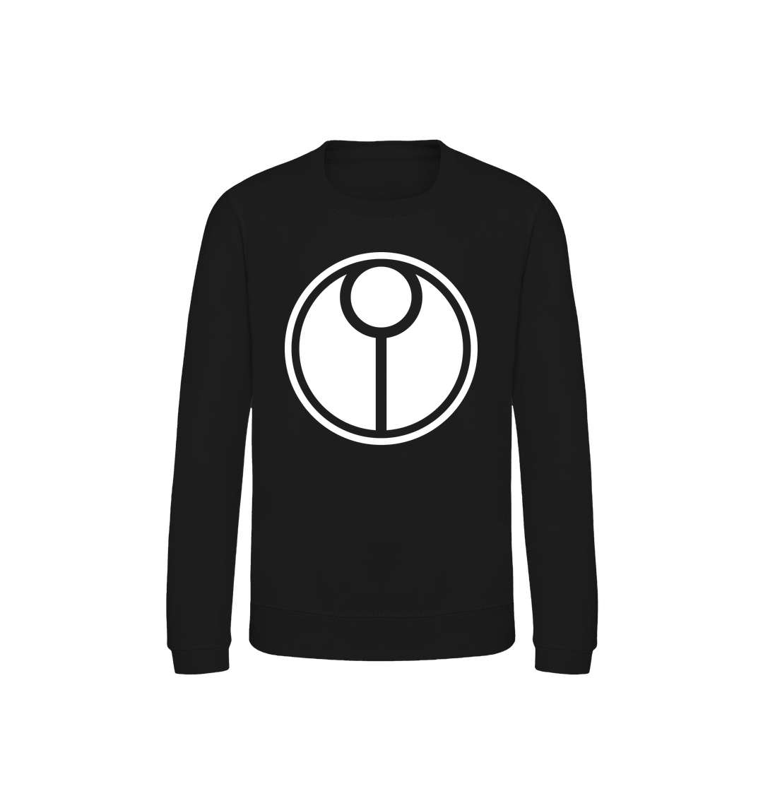 Deep Black Printed Sweater