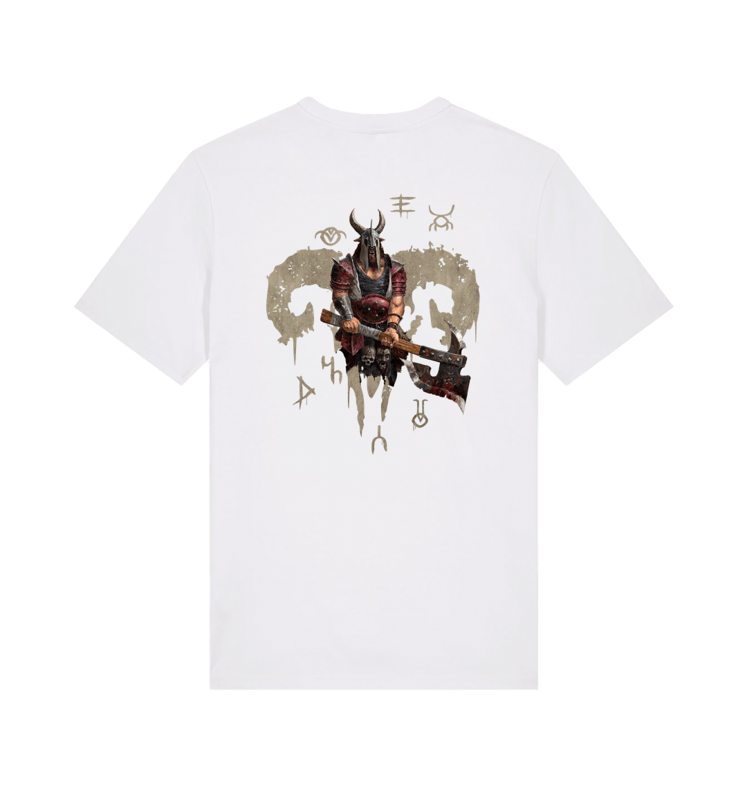 White Printed T-shirt Back