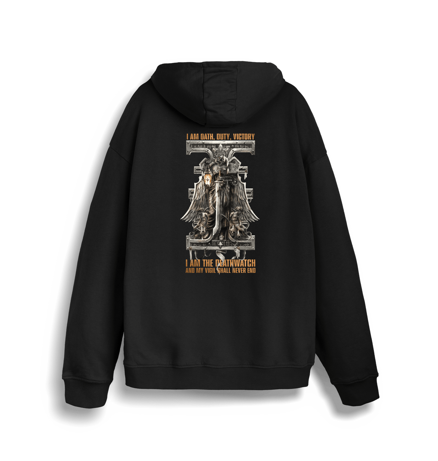 Black Printed Sweater Back