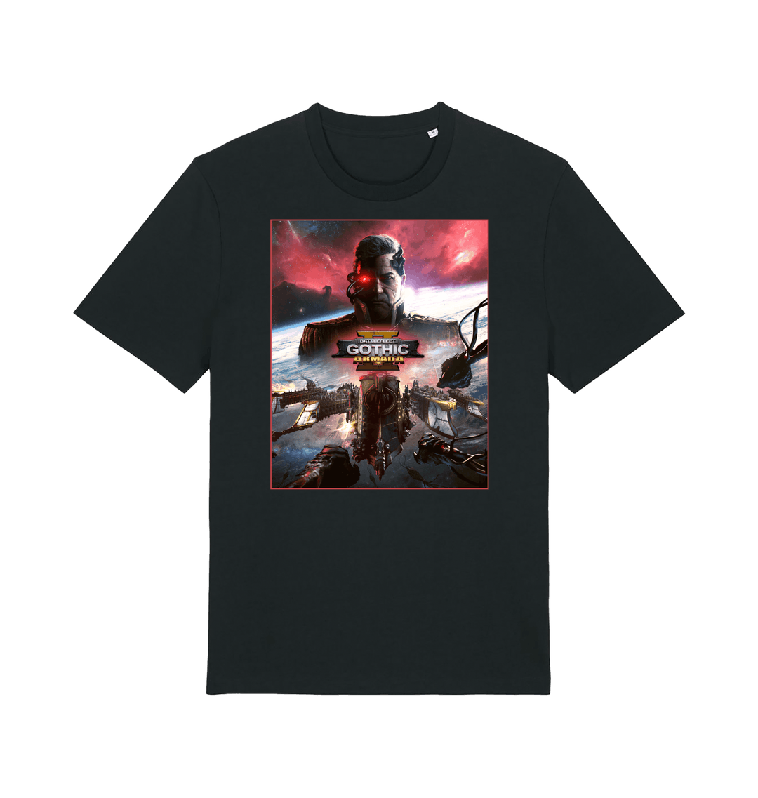 Black Printed T-shirt Front