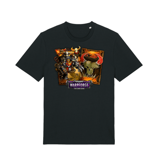 Black Printed T-shirt Front