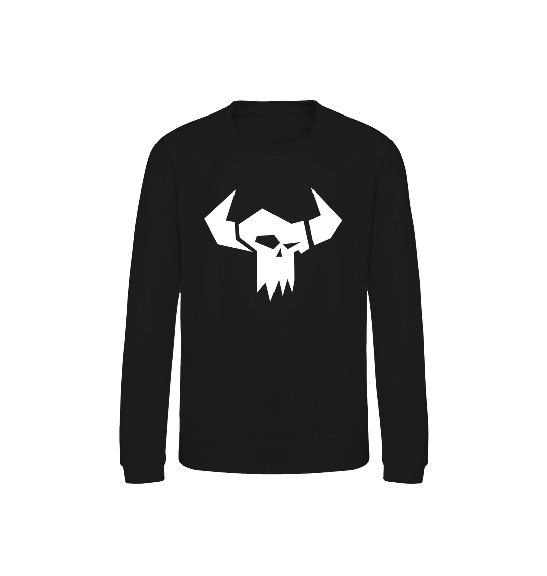 Deep Black Printed Sweater