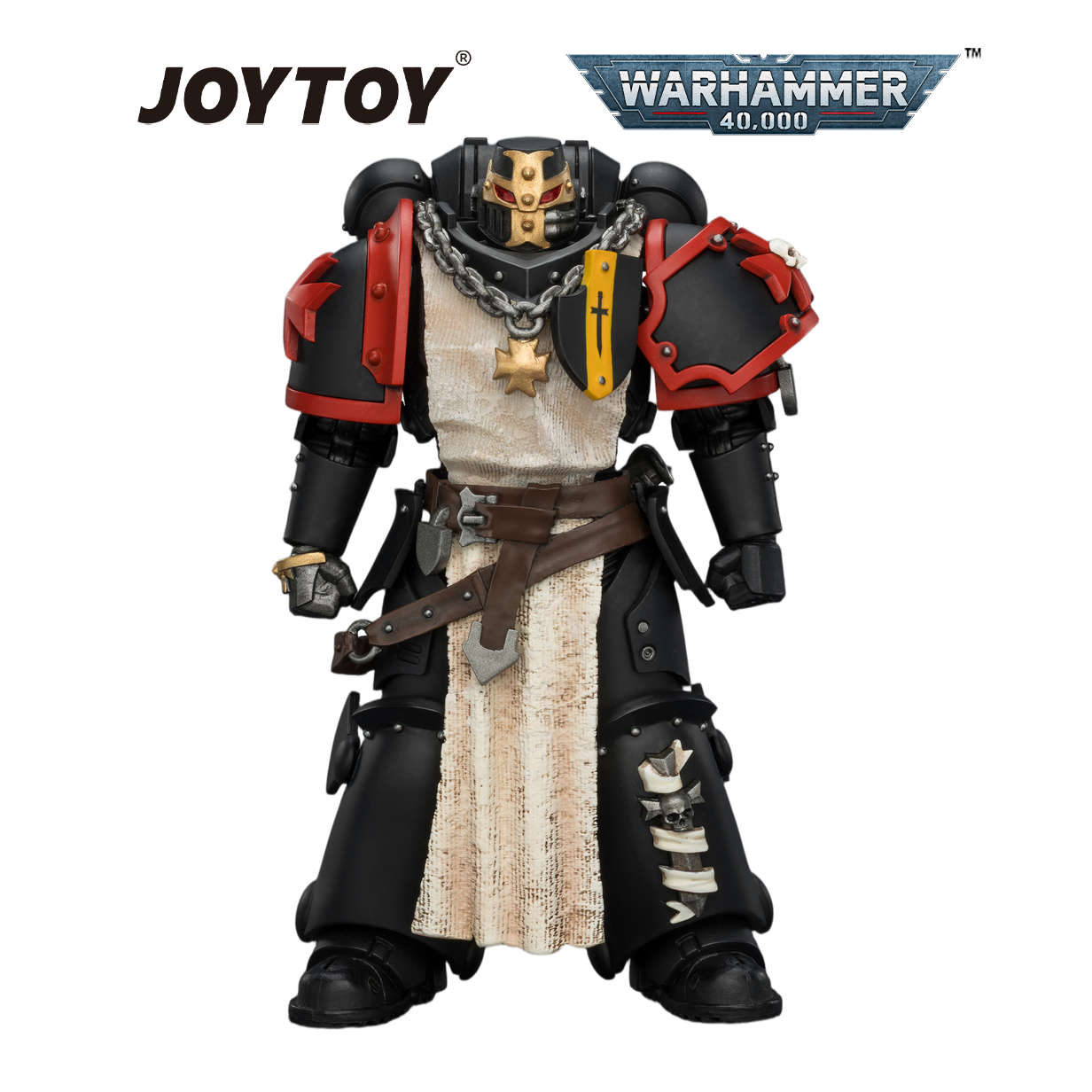 JOYTOY Warhammer 40,000 - Black Templars, Crusader Ancient with Power Sword and Bolt Pistol (1/18 Scale) Preorder