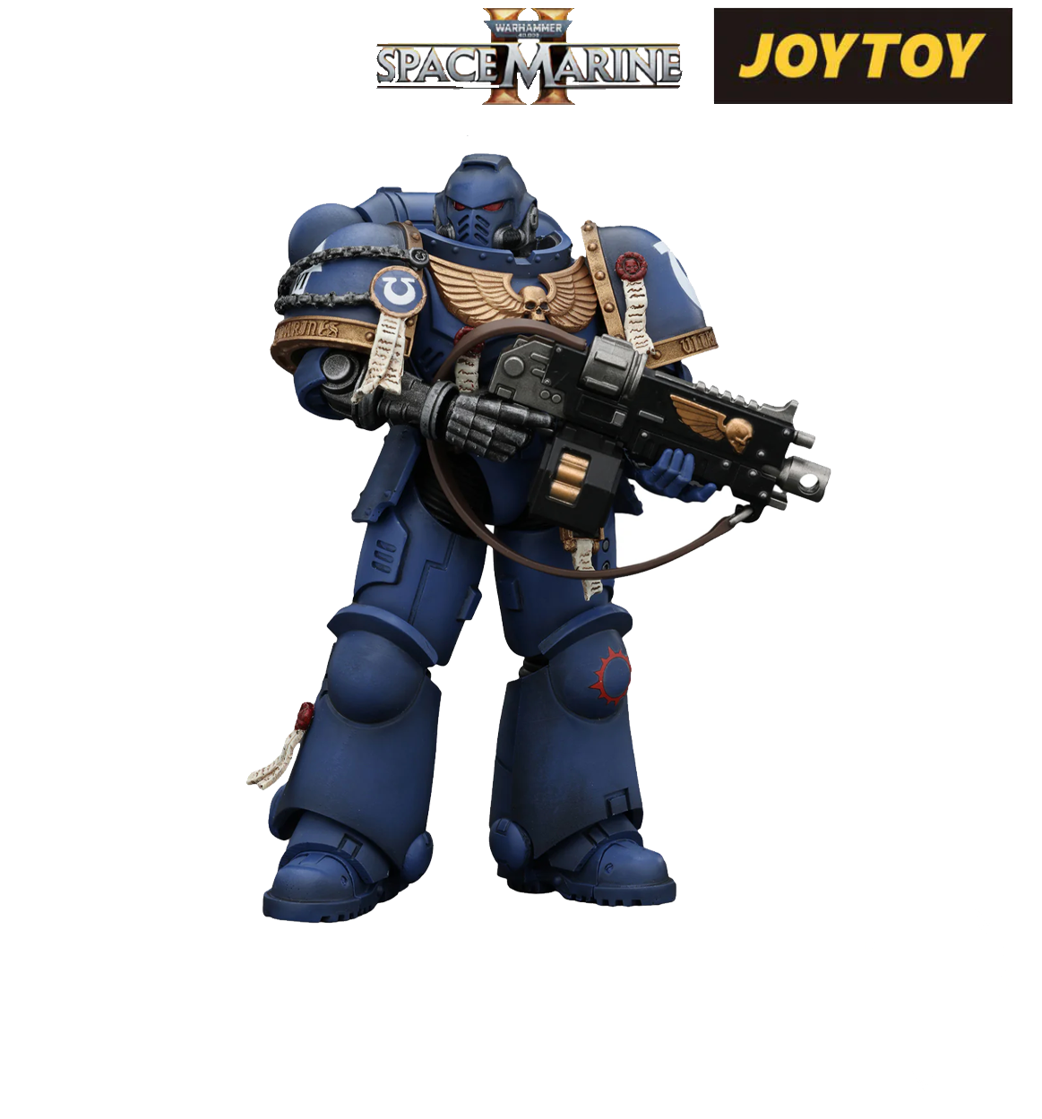 JoyToy Warhammer 40,000: Space Marine 2 Action Figure - Brother Chairon (1/18 Scale)