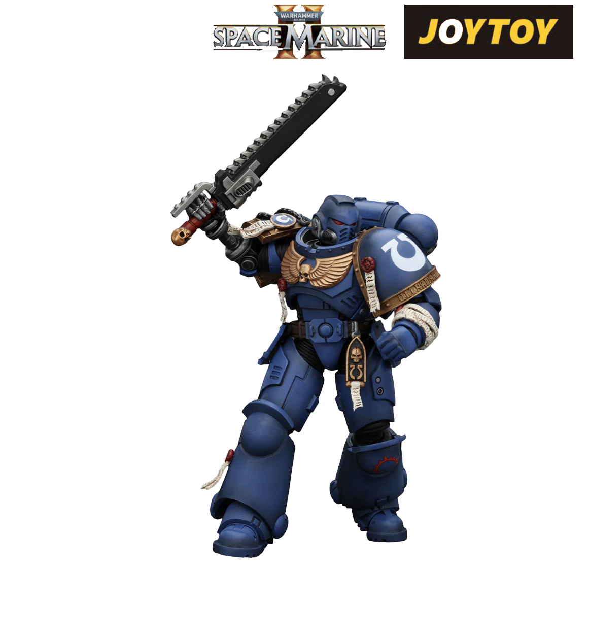 JoyToy Warhammer 40,000: Space Marine 2 Action Figure - Brother Chairon (1/18 Scale)