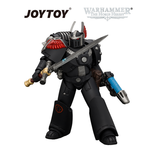 JOYTOY Warhammer The Horus Heresy - Dark Angels, MKVI Tactical Sergeant with Power Sword and Plasma Pistol (1/18 Scale) Preorder