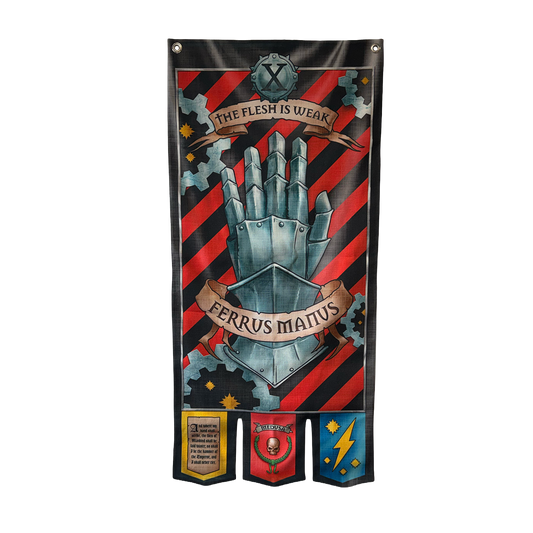 Warhammer 40,000: Iron Hands Chapter Banner - Preorder USA