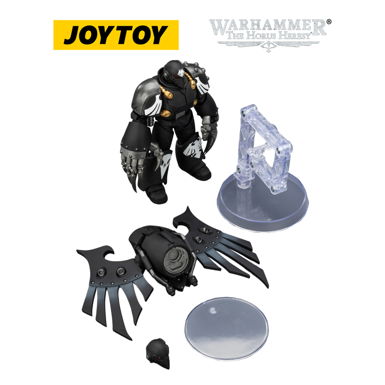 JOYTOY Warhammer The Horus Heresy - Raven Guard Dark Fury with Lightning Claws (1/18 Scale)