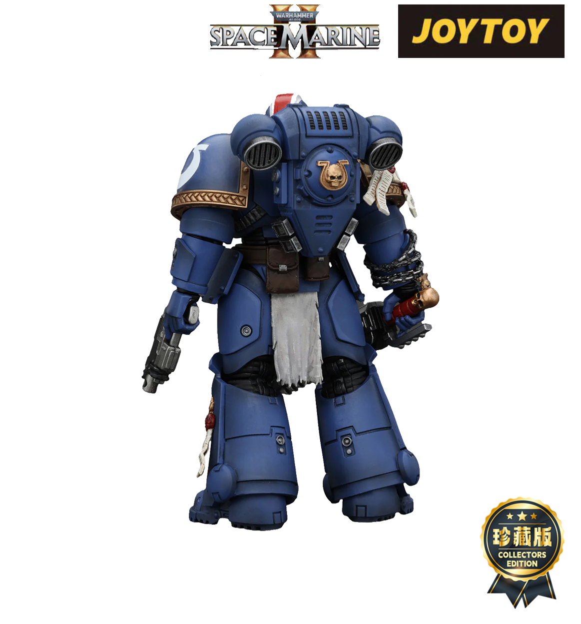 JoyToy Warhammer 40,000: Space Marine 2 Action Figure - Lieutenant Titus (1/18 Scale)
