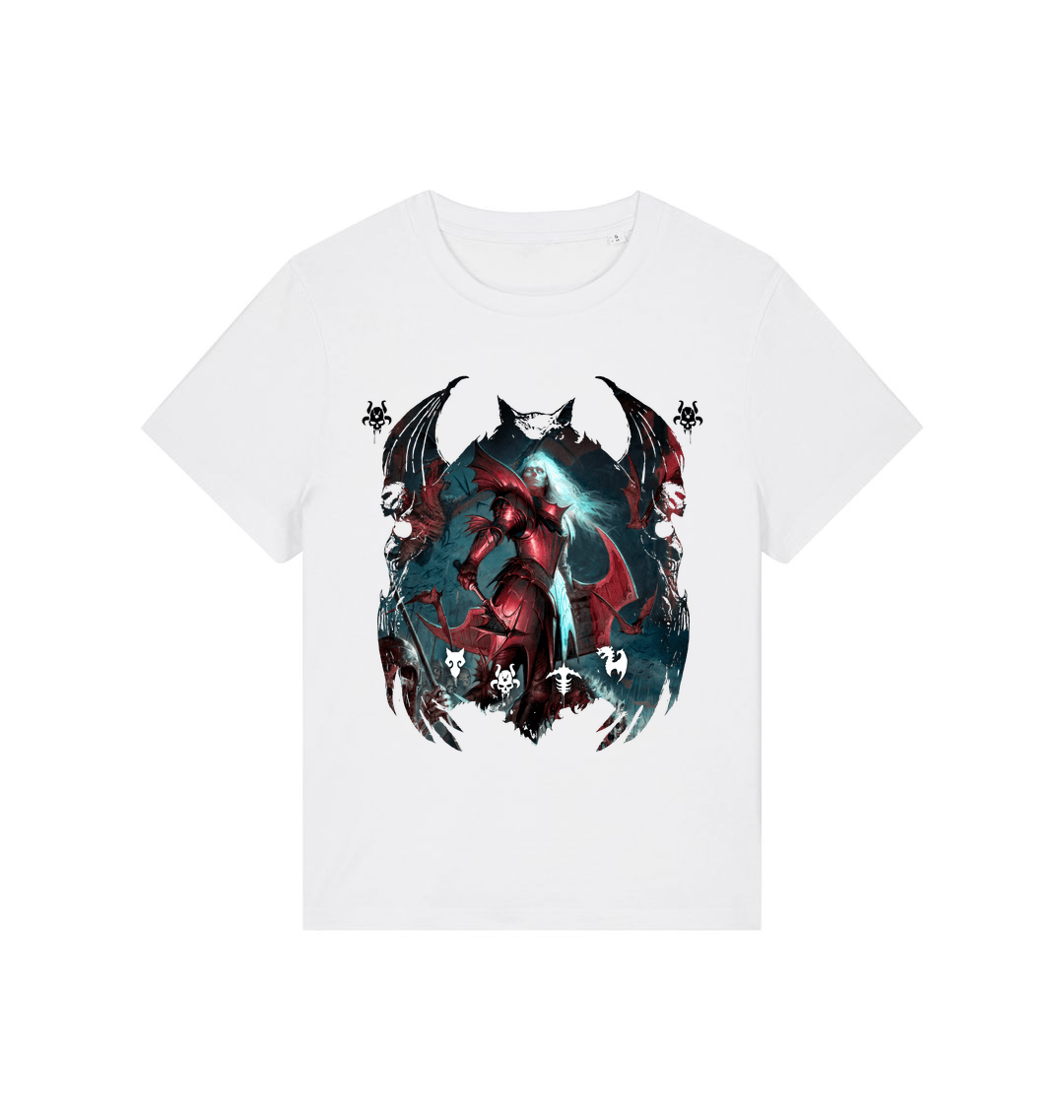 White Printed T-shirt Front