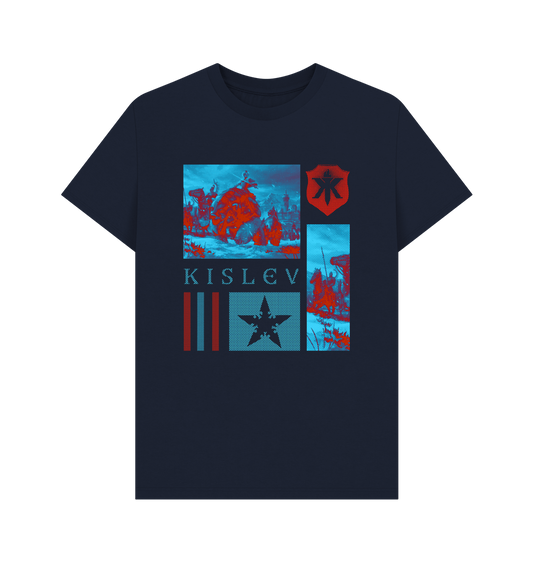 Navy Blue Printed T-shirt