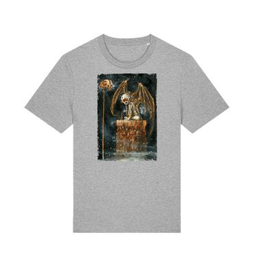 Heather Grey Printed T-shirt Front