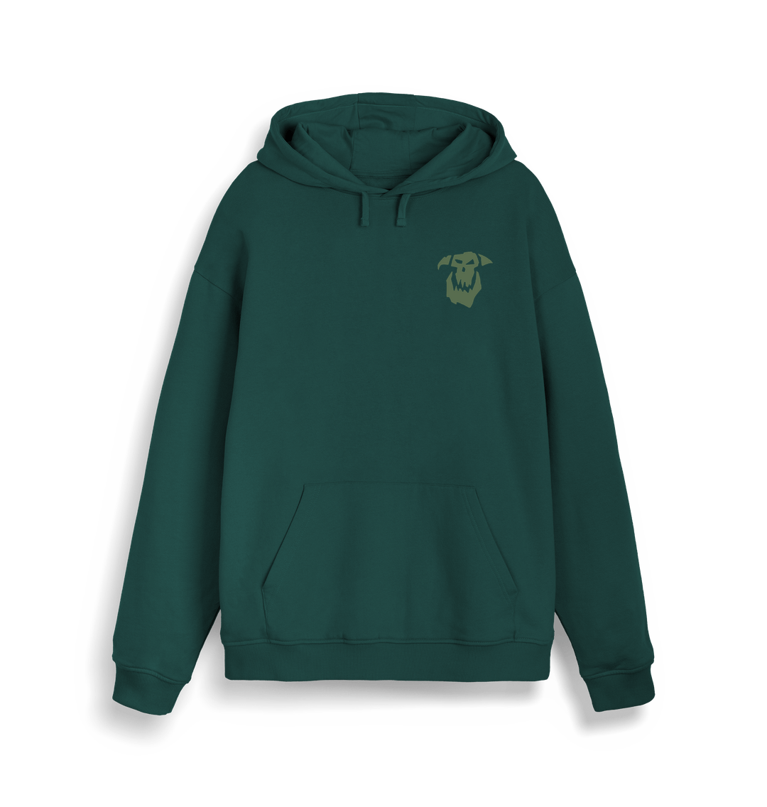 Glazed Green Premium Orruk Warclans Ironjawz Brute Double Print Hoodie