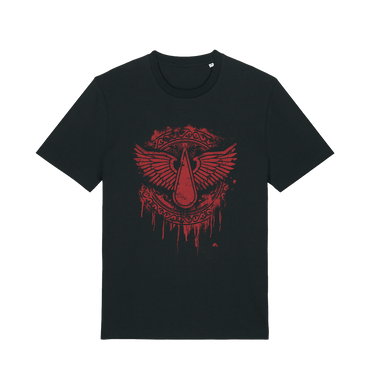 Black Printed T-shirt Front