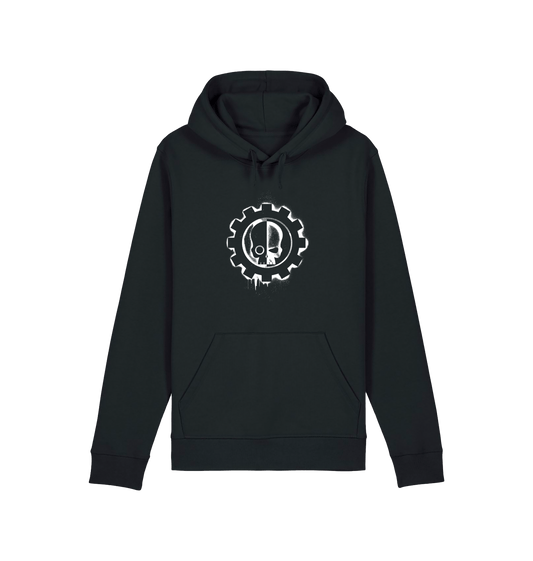 Black Printed Hoody Front