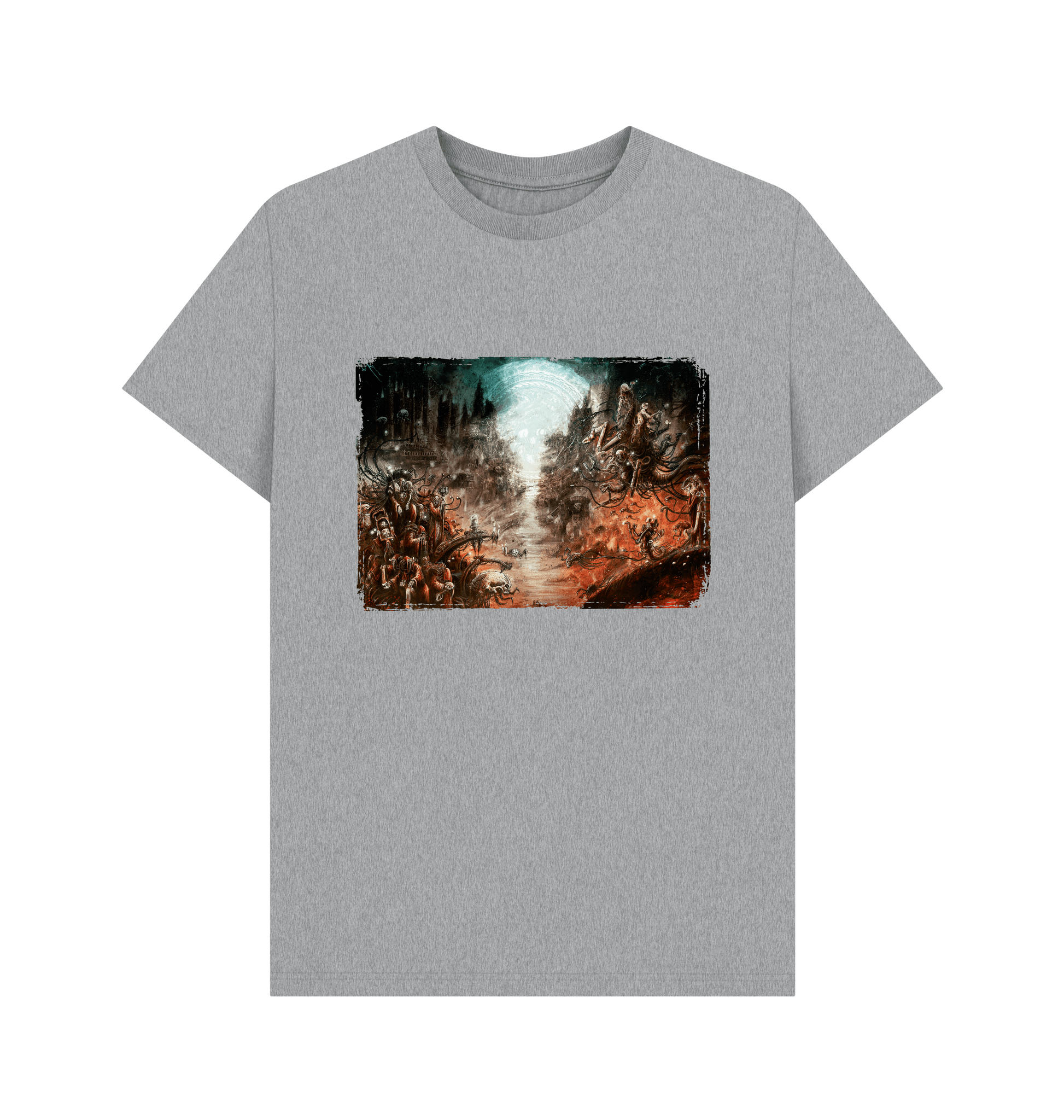 Athletic Grey GRIMDARK - Adeptus Mechanicus T Shirt