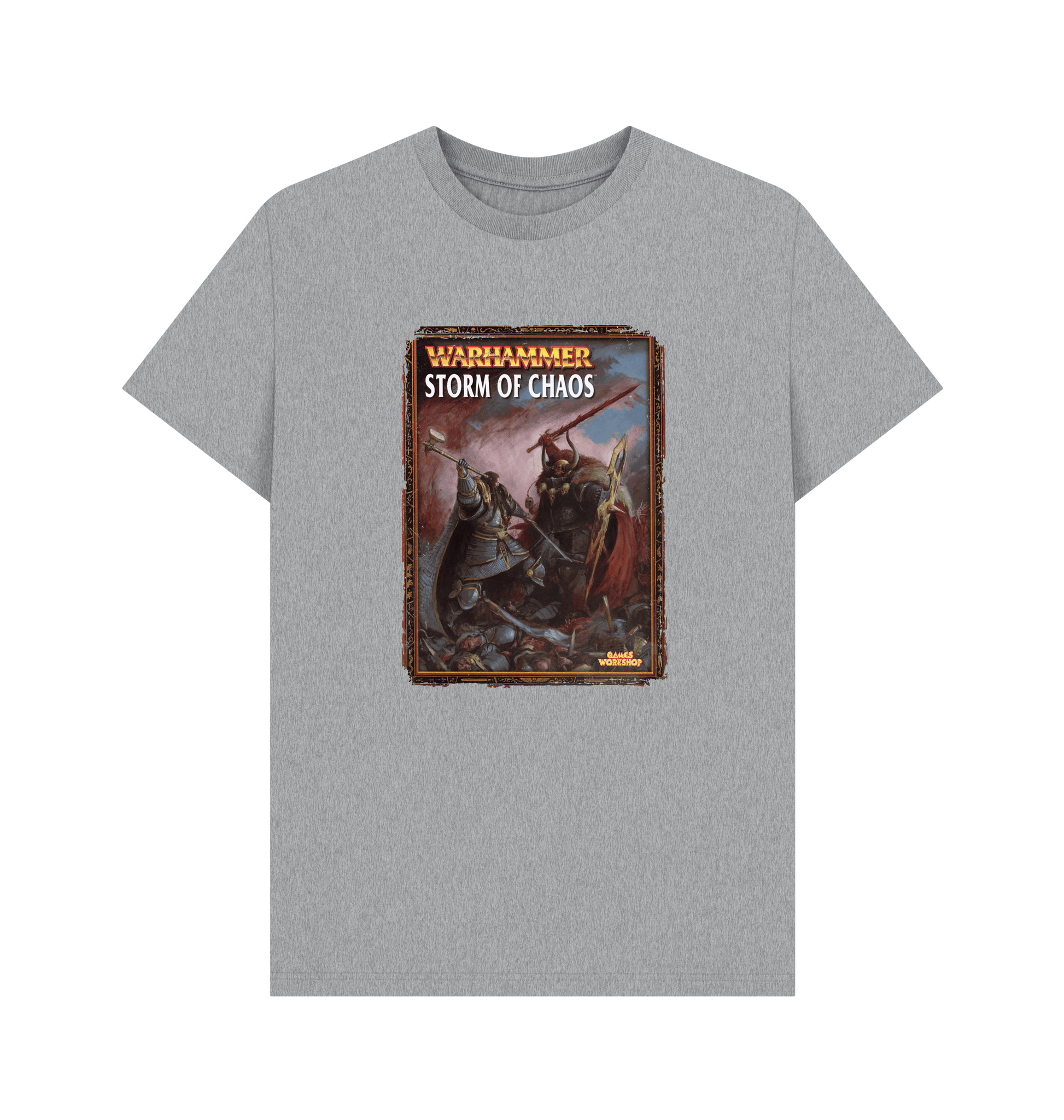 Athletic Grey Warhammer Fantasy Battle 6th Edition - Storm of Chaos T Shirt