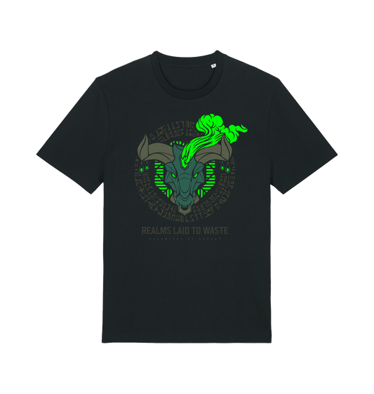 Black Printed T-shirt Front