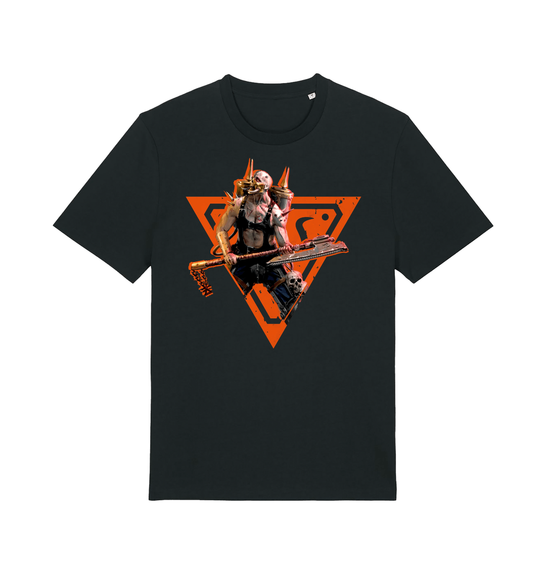 Black Printed T-shirt Front