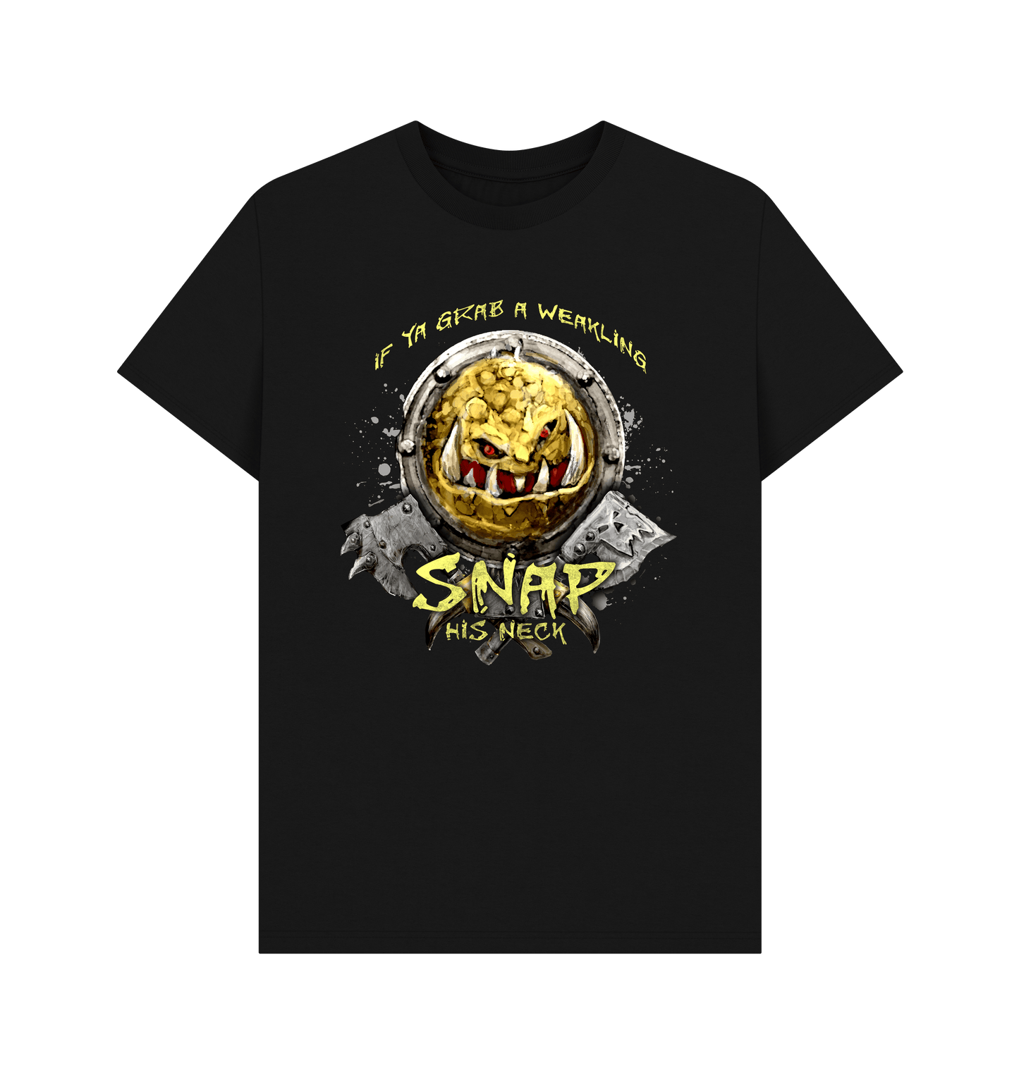 Black Kruleboyz Yellow Scareshield T Shirt