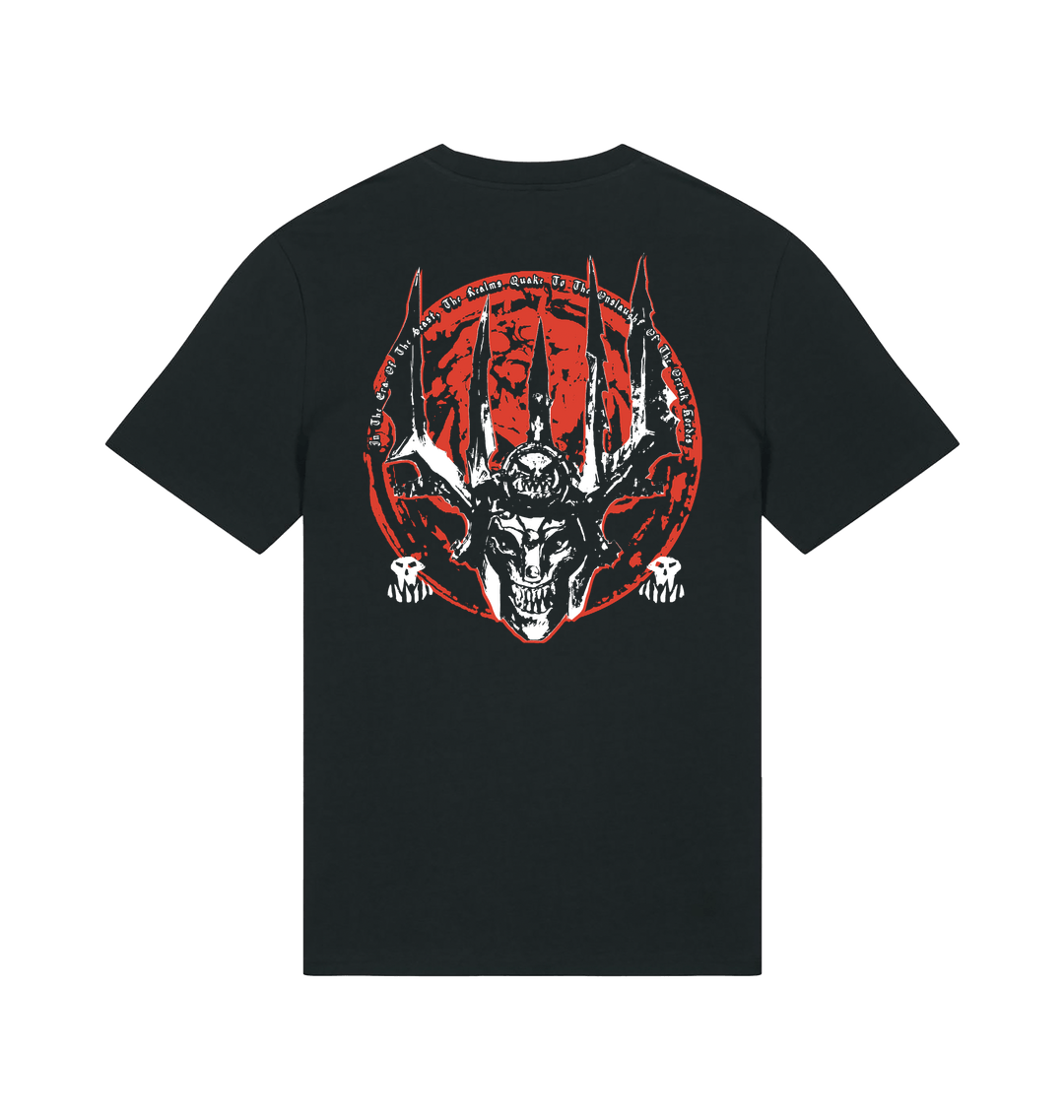 Black Printed T-shirt Back