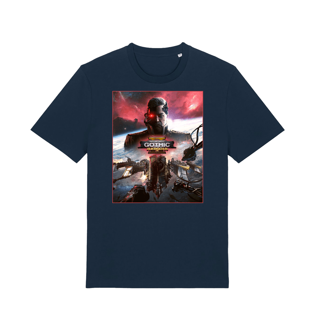 French Navy Printed T-shirt Front