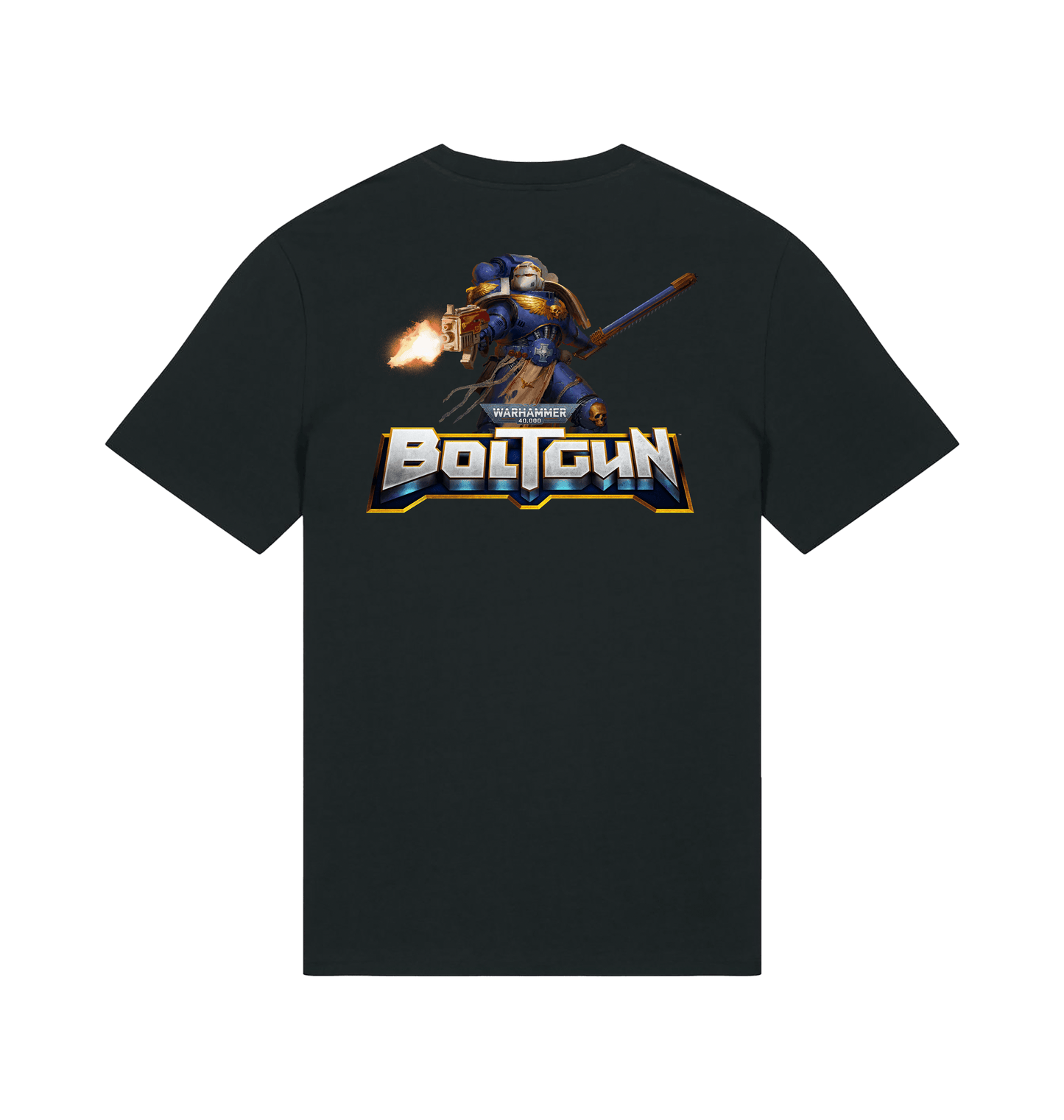 Black Printed T-shirt Back