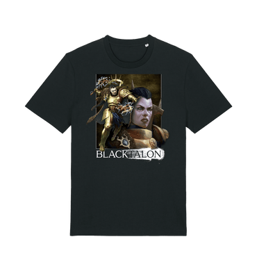 Black Printed T-shirt Front