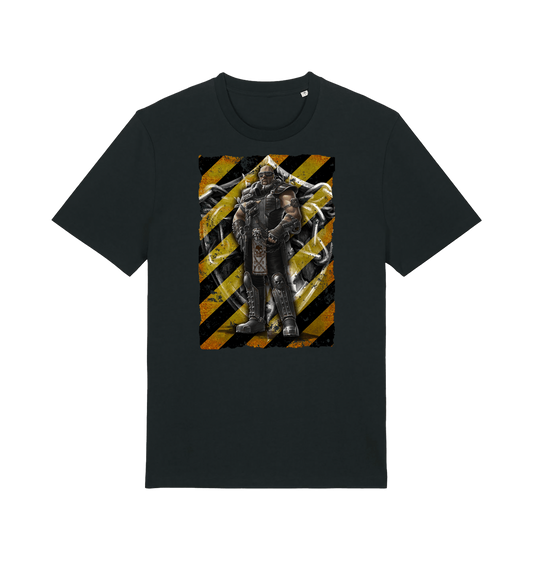 Black Printed T-shirt Front