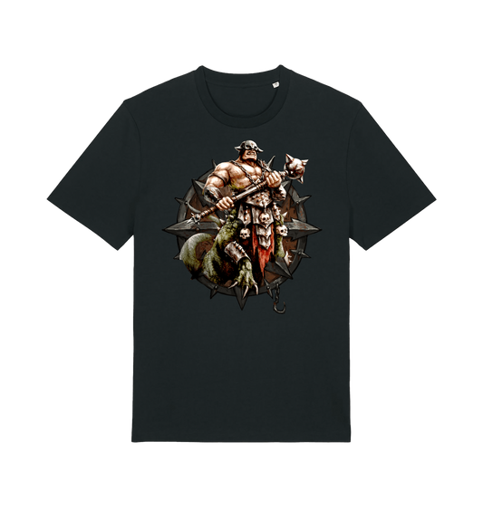 Black Printed T-shirt Front