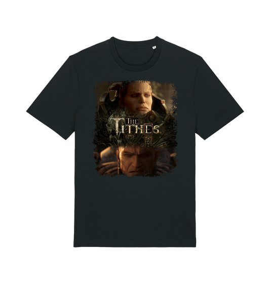 Black Printed T-shirt Front