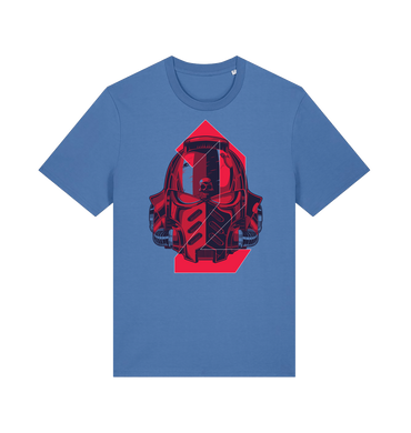 Bright Blue Printed T-shirt Front