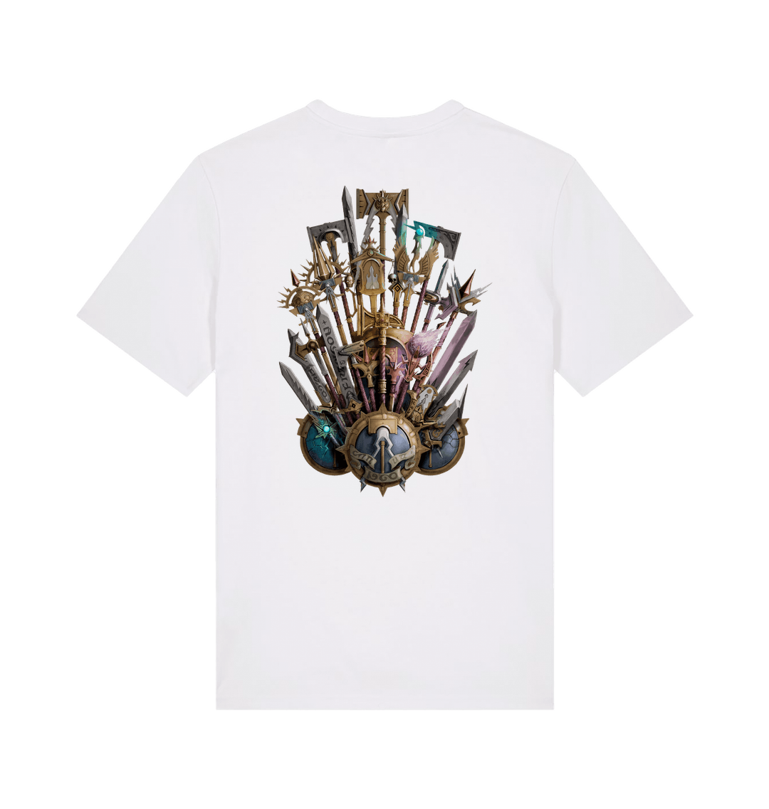 White Printed T-shirt Back