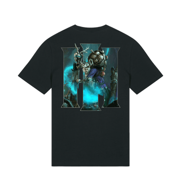 Black Printed T-shirt Back