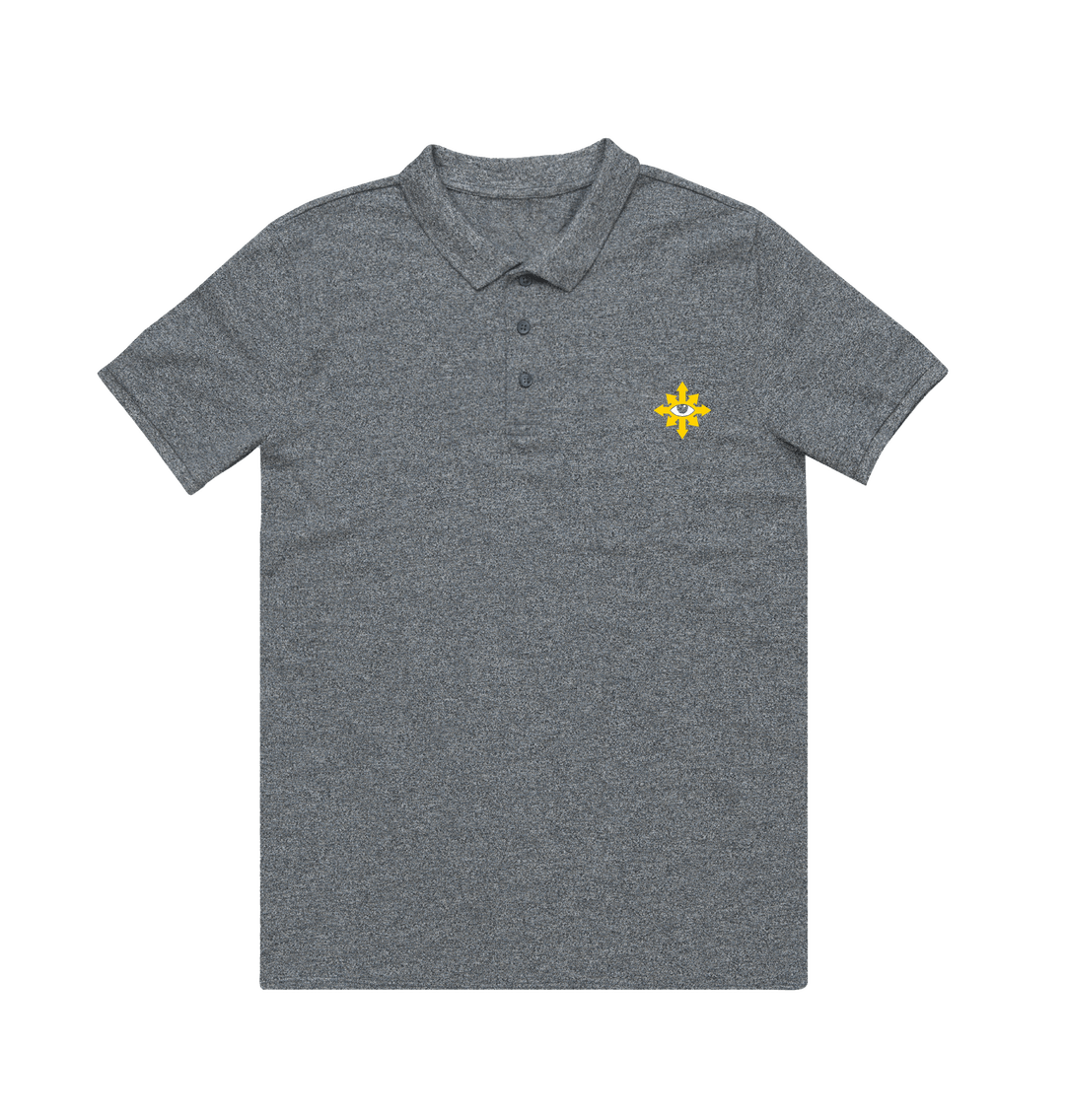 Heather Grey Black Legion Polo Shirt