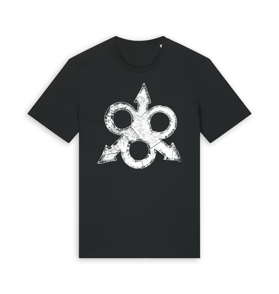 Black Printed T-shirt Front