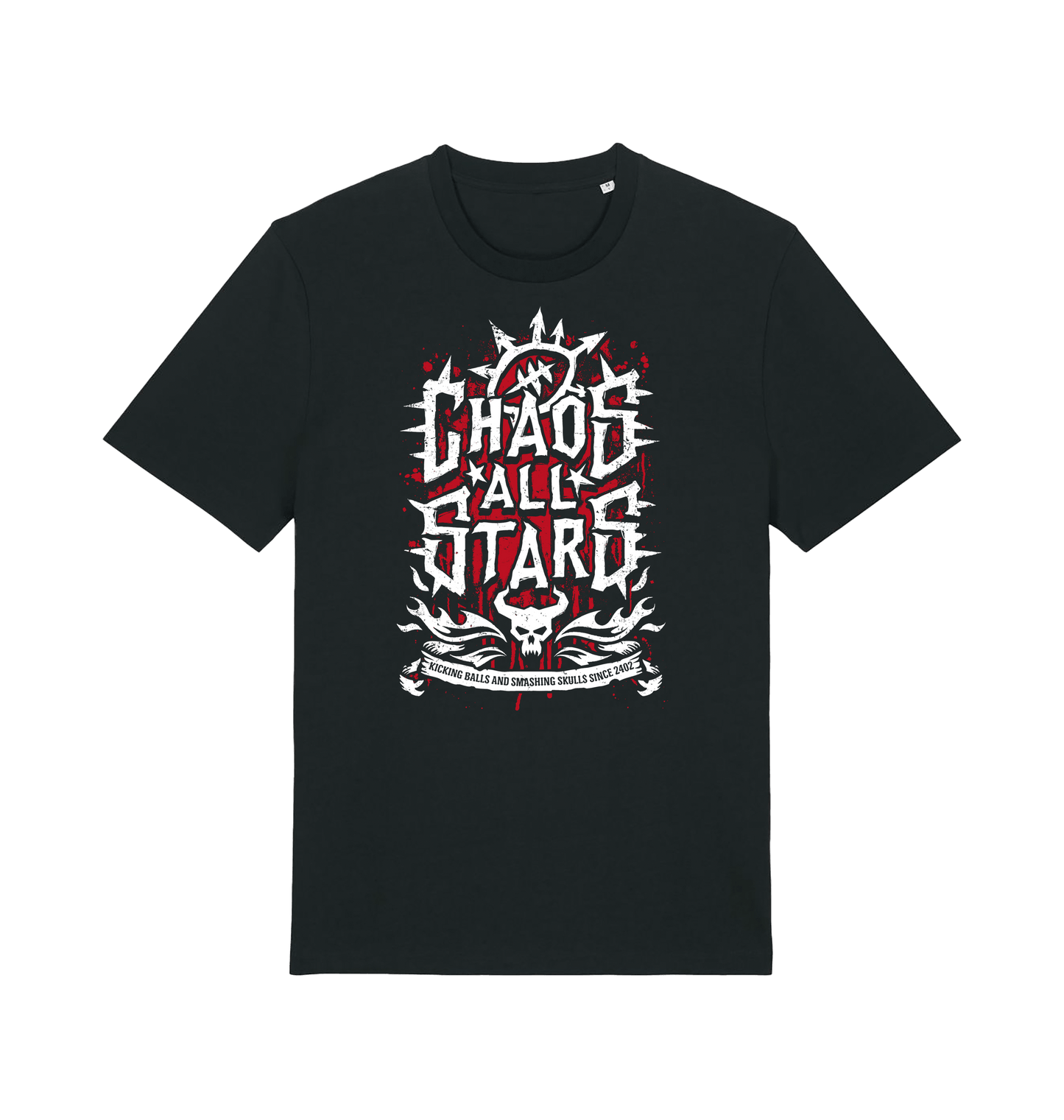 Black Printed T-shirt Front