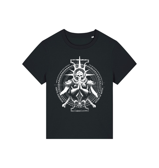 Black Printed T-shirt Front