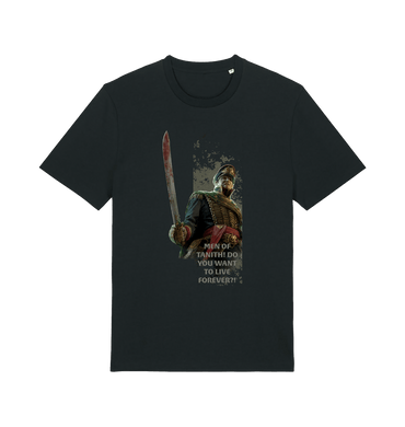 Black Printed T-shirt Front