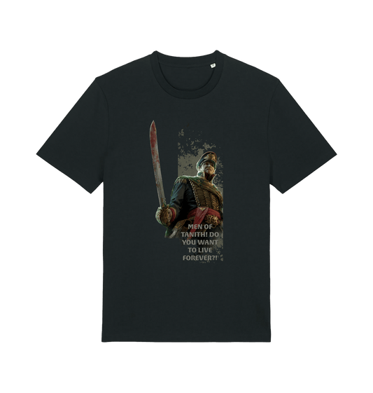 Black Printed T-shirt Front