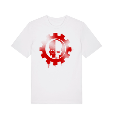 White Printed T-shirt Front