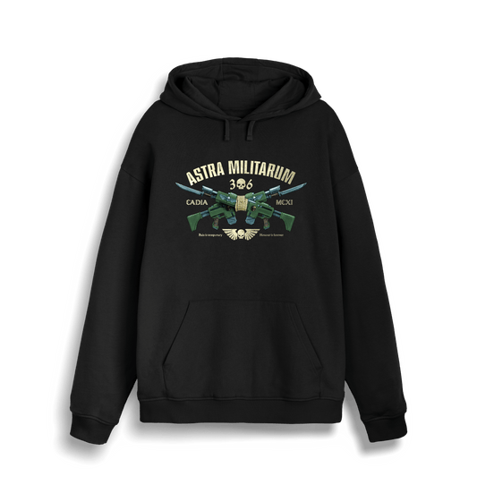 Black Printed Sweater Front