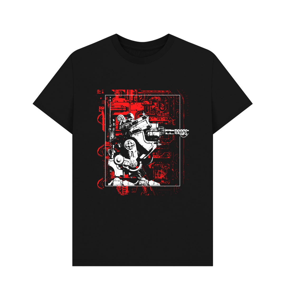 Black Printed T-shirt Front